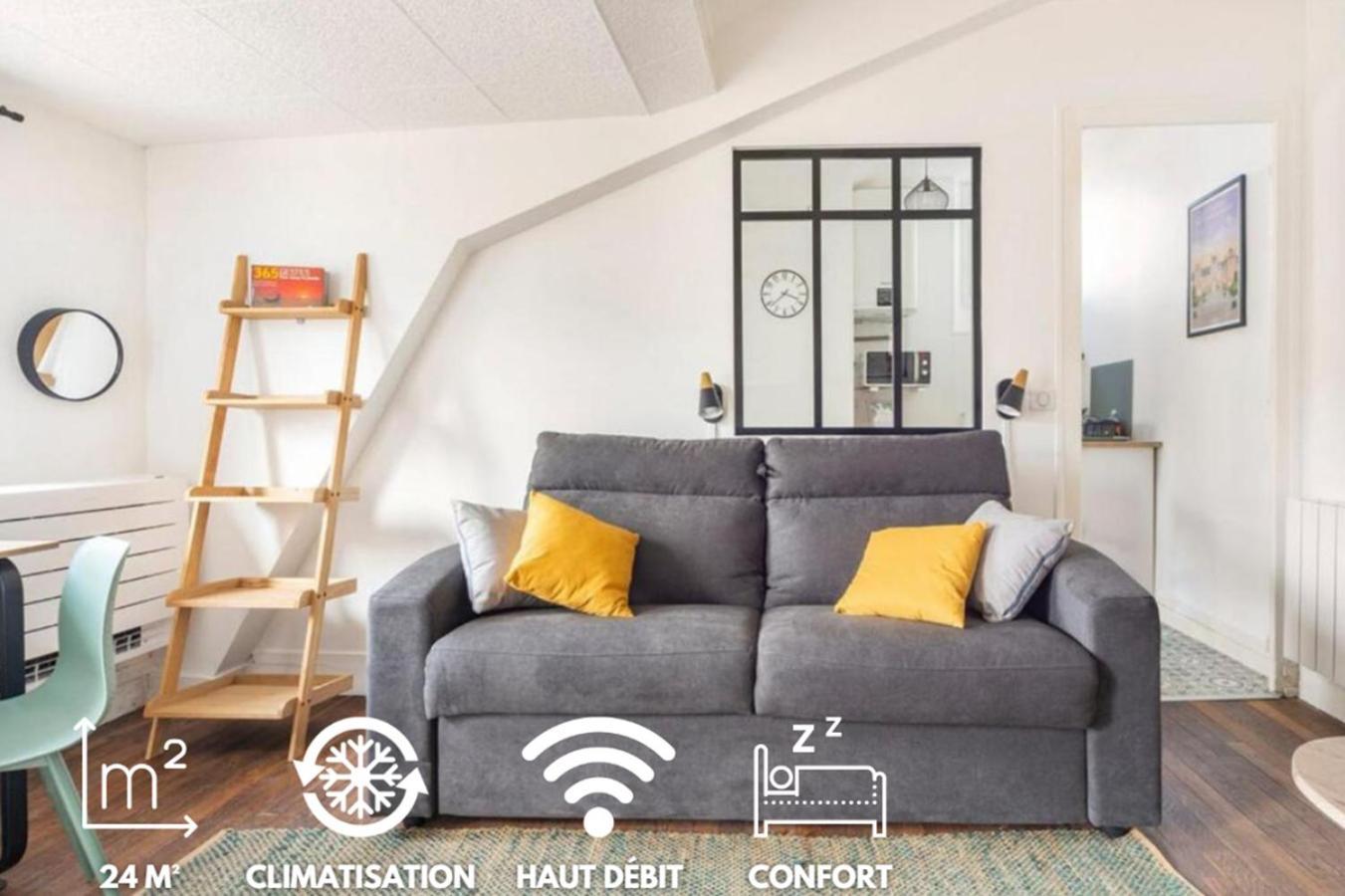 Apartamento La Parenthese Sous Les Toits Fontainebleau Exterior foto